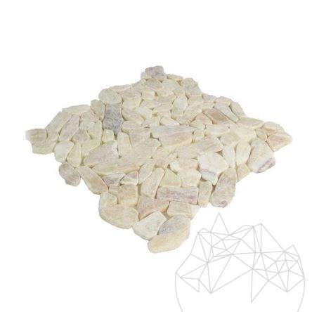 Onyx Tumbled Crazy Paving Mosaic