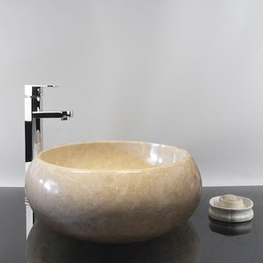 Bathroom Sink - Crema Royal Marble RS-21, 40 x 35 x 16 cm
