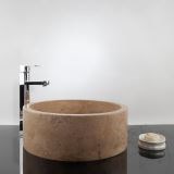 Bathroom Sink - Latte Travertine RS-22, 41.5 x 15 cm