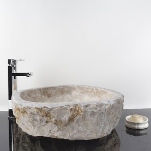 Bathroom sink - Cream Natura Limestone