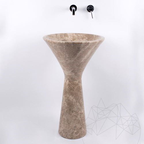Bathroom sink - Tao Antros Light Emperador Marble 50 x 85 cm