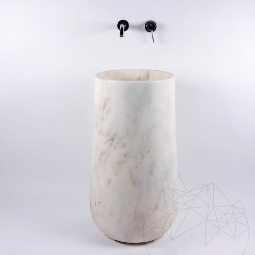Bathroom sink - Tao Palos Arabescato Oro Marble 40 x 85 cm