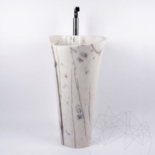 Bathroom sink - Tao Milos Calacatta Lilac Marble 42 x 85 cm