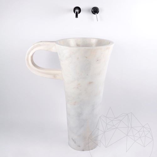 Bathroom sink - Tao Evia Arabescato Oro Marble 42 x 85 cm