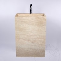 Chiuveta baie travertin classic 40 x 60 x 85 cm