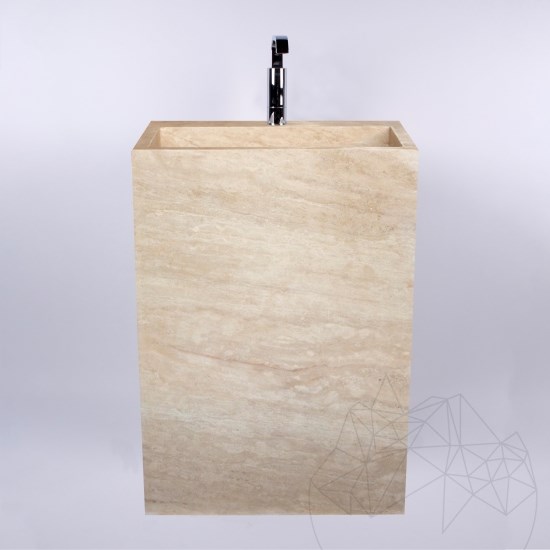 Chiuveta baie travertin classic 40 x 60 x 85 cm