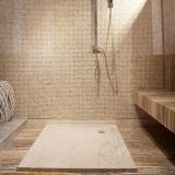 Shower Tray - Classic Travertine ULTRA FLAT, 90 x 90 cm x 3 cm