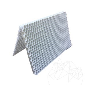 Landscape Spacer Design System for Gravel stability Fix Lite - L, white, bookfold 120 x 80 x 2,6 cm