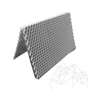 Landscape Spacer Design System for Gravel stability Fix Lite - L, grey, bookfold 120 x 80 x 2,6 cm