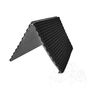 Landscape Spacer Design System for Gravel stability Fix Lite - L, black, bookfold 120 x 80 x 2,6 cm