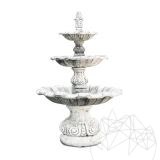Fontana Briona F18 - Garden Water Fountain H: 1.95 cm, D: 1.20 cm, 420 Kg (Grey Antique finish)