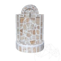 Cismea Large Garden, Traditional, Freestanding - Polygonal stone veneered, Rhodos Slate, 105 x 70 cm, 85 kg