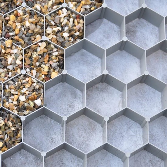 Landscape Spacer Design System for Gravel stability, grey, 1176 x 764 x 32 mm