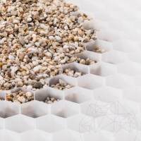 Landscape Spacer Design System for Gravel stability, white, 1176 x 764 x 32 mm