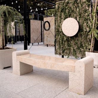 Padang Yellow Granite Garden Bench (165 x 40 x 50 cm)