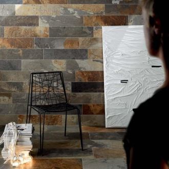 Noisette Multicolored Riven Slate, 60 x 10 x 1 cm
