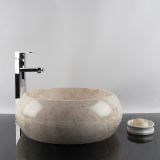 Bathroom Sink - Cappuccino Marble RS-21, 42 x 15 cm