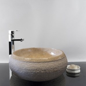 Bathroom Sink - Crema Royal Marble RS-24, 42 x 15 cm