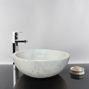 Bathroom Sink - Cappuccino Marble RS-5, 42 x 15 cm