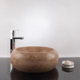 Bathroom Sink - Latte Travertine RS-21, 41 x 34 x 15 cm