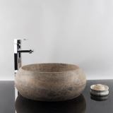 Bathroom Sink Silver Travertine RS-21