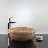 Bathroom Sink - Yellow Travertine RS-19, 41.5 x 15 cm