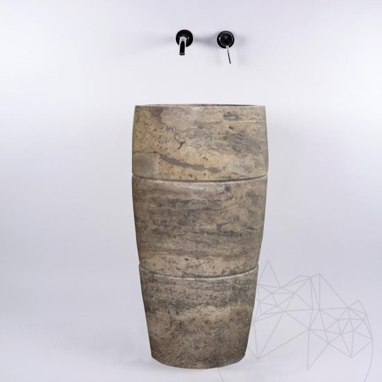 Bathroom Sink - Silver Travertine SP 26