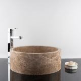 Bathroom Sink - Light Emperador Marble RS 22