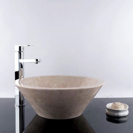 Bathroom Sink - Light Beige Marble RS 8