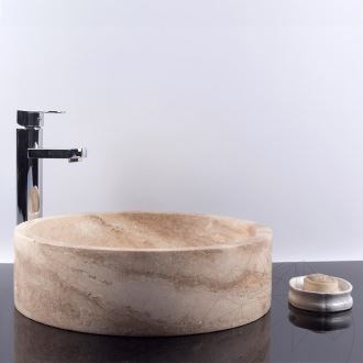 Bathroom Sink - Classic Travertine RS 17, 42 x 12 cm