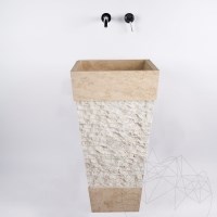 Bathroom Sink - Classic Travertine SP 19, 42 x 82 cm