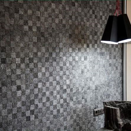 Black Dizzy Scratched Marble Mosaic