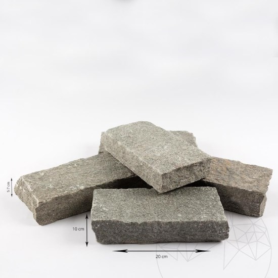 Kavala Riven Slate Cobblestone, 20 x 10 x 5-7 cm