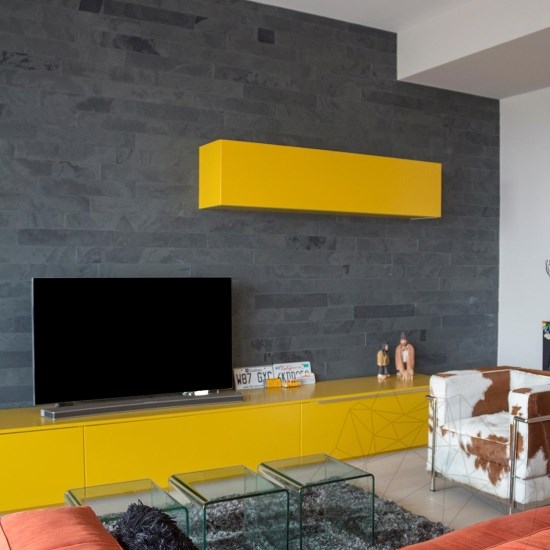 Nero Brushed Slate, 60 x 10 x 1 cm
