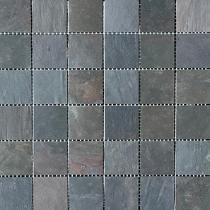 Slate Mosaic Flexible Slate SKIN Decor 2mm - Multicolor 4.8x4.8cm | Ideal for Walls, Furniture, Façade