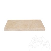Classic Travertine bathroom single shelf/shower shelves, 30 x 14.5 x 2 cm