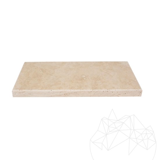 Classic Travertine bathroom single shelf/shower shelves, 30 x 14.5 x 2 cm