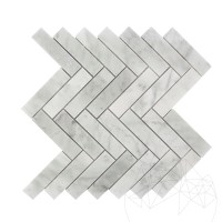 New York Chevron Honed Marble Mosaic 