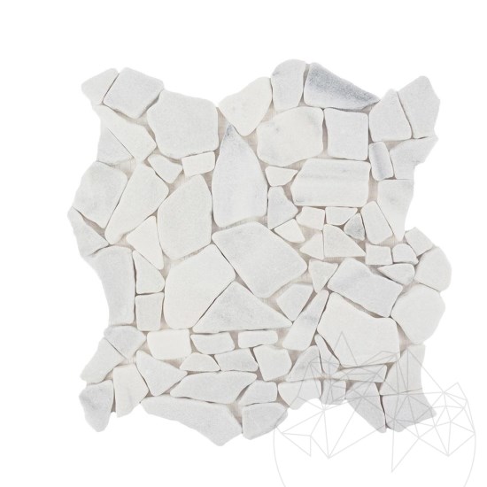 Kavala Crazy Paving Tumbled Marble Mosaic