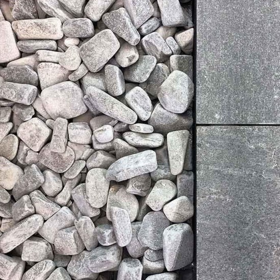Fish Grey Kavala Slate Pebbles 3-6 cm KG