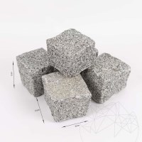 Bianco Sardo Splitface Granite Cobblestone 10 x 10 x 5 cm