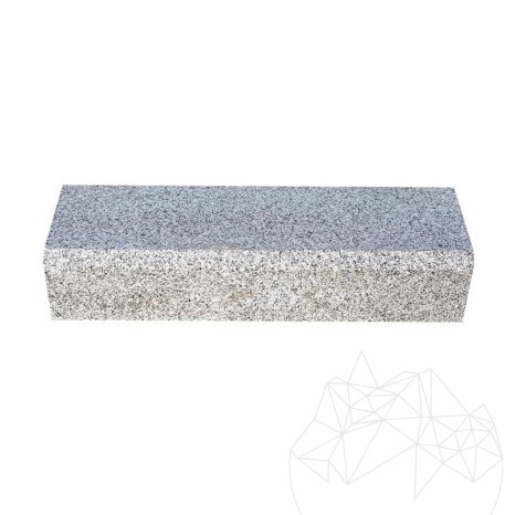 Bianco Sardo Granite Kerbstone (chamfer 1L), 10 x 15 x 50 cm
