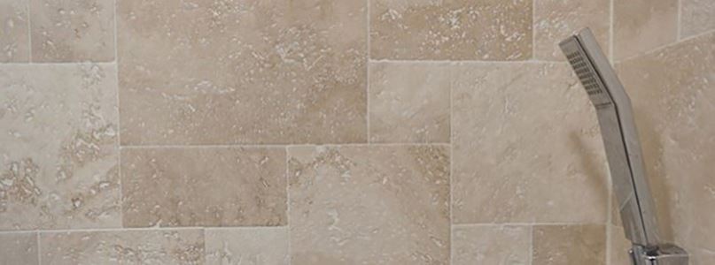 Small bathroom decoration project: Classic Travertine Mini French Pattern