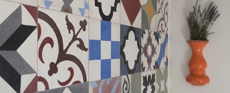 The beauty of terrazzo tiles – Inspiration for a terrace wall