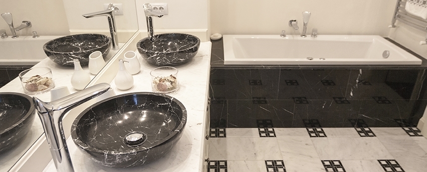 Discover the amazing collection of natural stone bathroom sinks