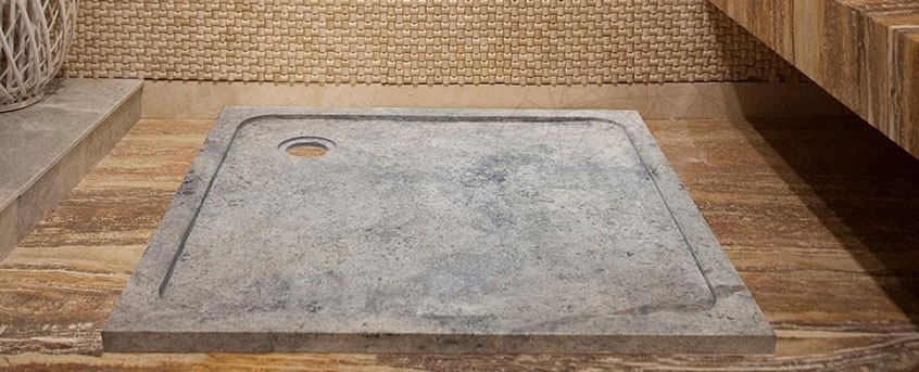 Replace your old bath tub with a natural stone shower tray 