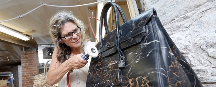 Barbara Segal – designer of iconic “Birkin” bag from natural stone 