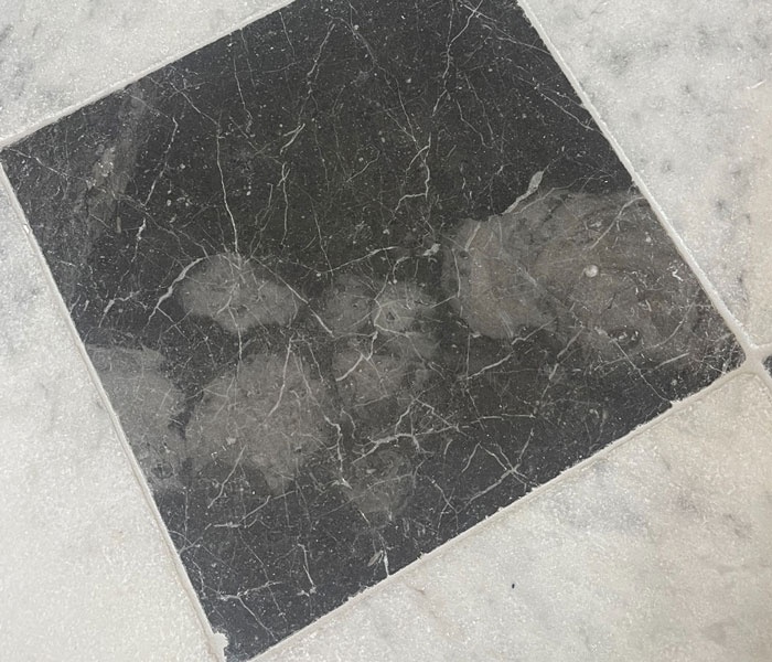 How to renovate stone damaged by scuffs & acid spills