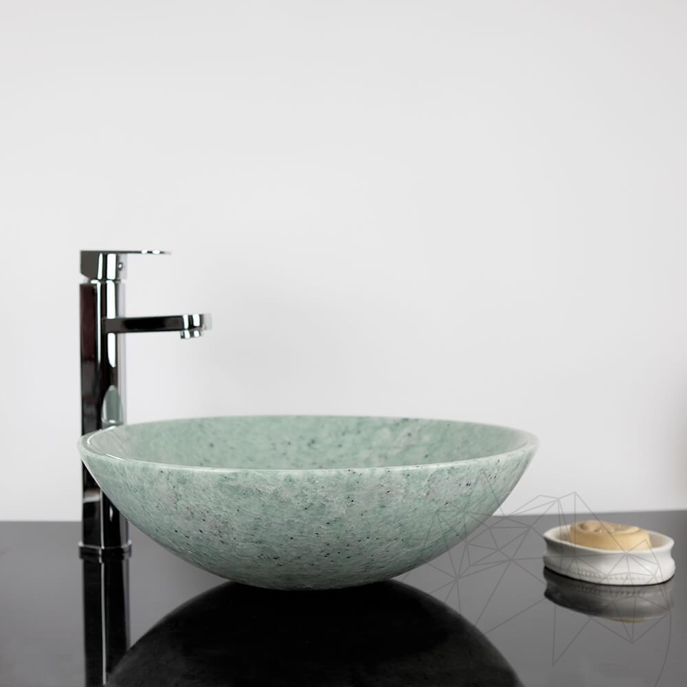 Bathroom Sink Matia Green Marble 42 x 14 cm