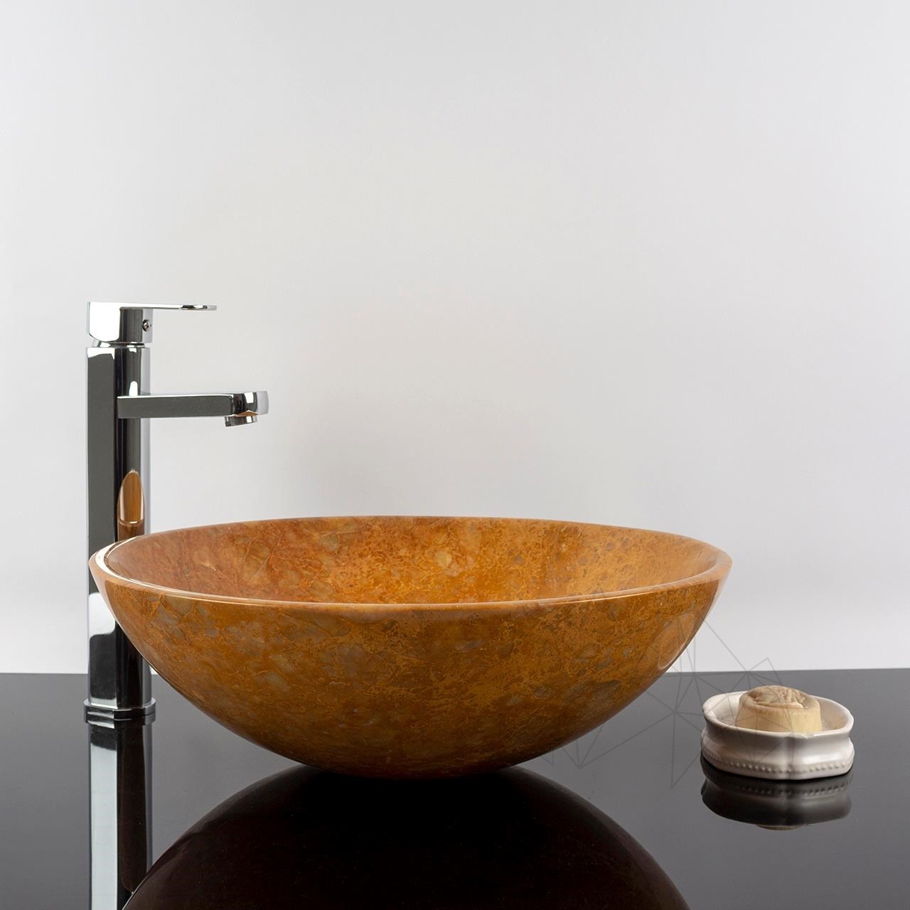 Bathroom sink Golden Yellow Marble 42 x 14 cm